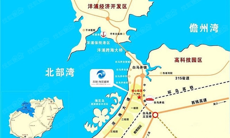 吉报·海花盛景交通图