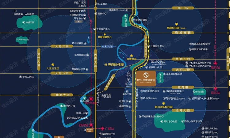 长冶南阳御龙府交通图