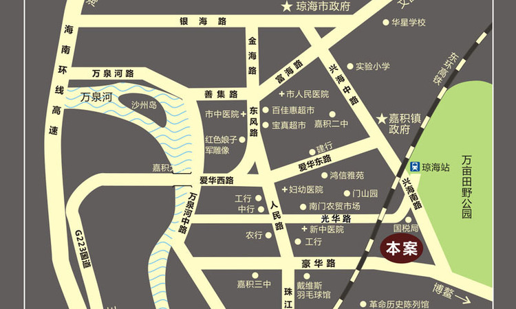 鸿信御景湾交通图