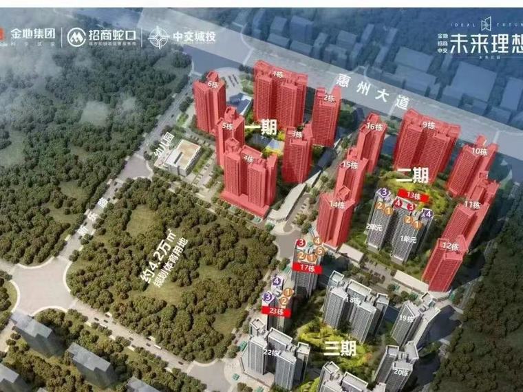 金地招商中交未来花园效果图