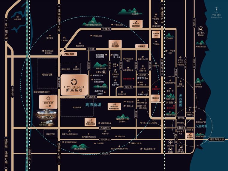 新城高地交通图