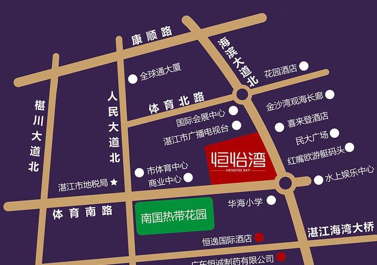 恒怡湾交通图