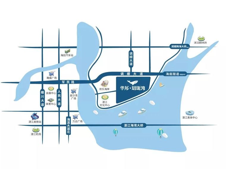 华邦·玥珑湾交通图