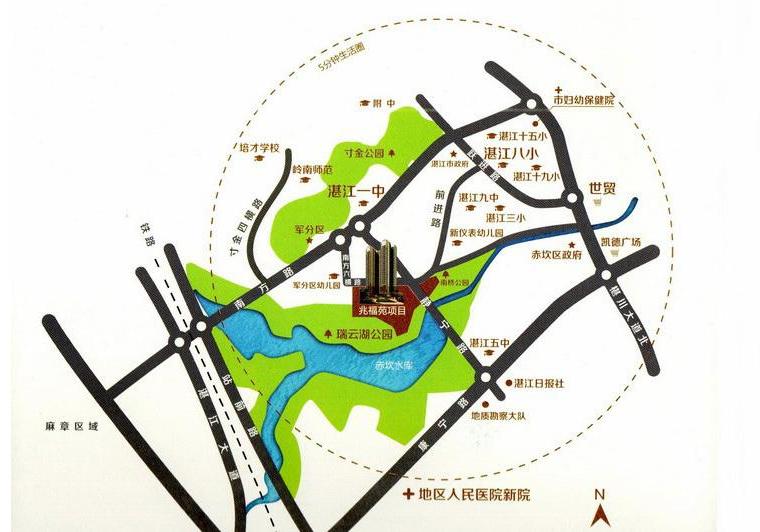 瑞云湖·兆福苑交通图