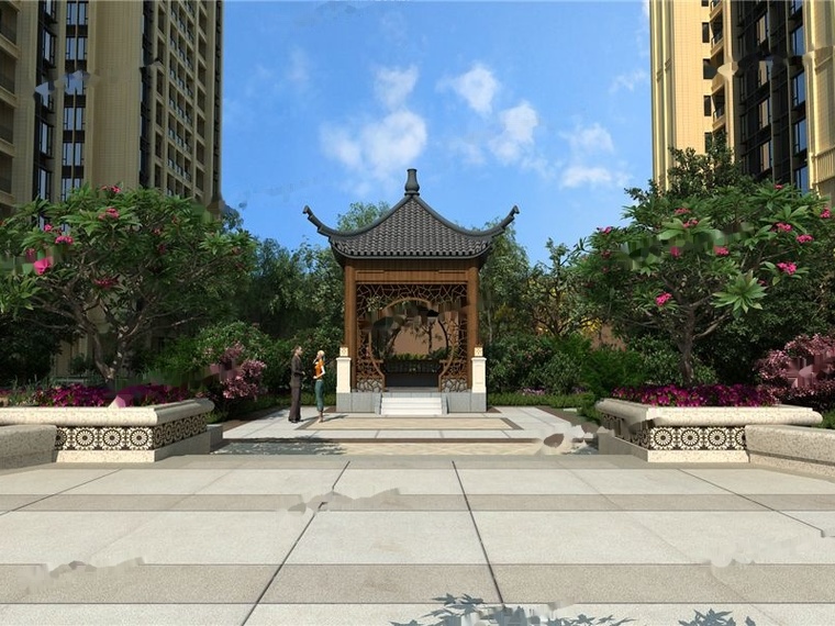 奥林清华花园效果图