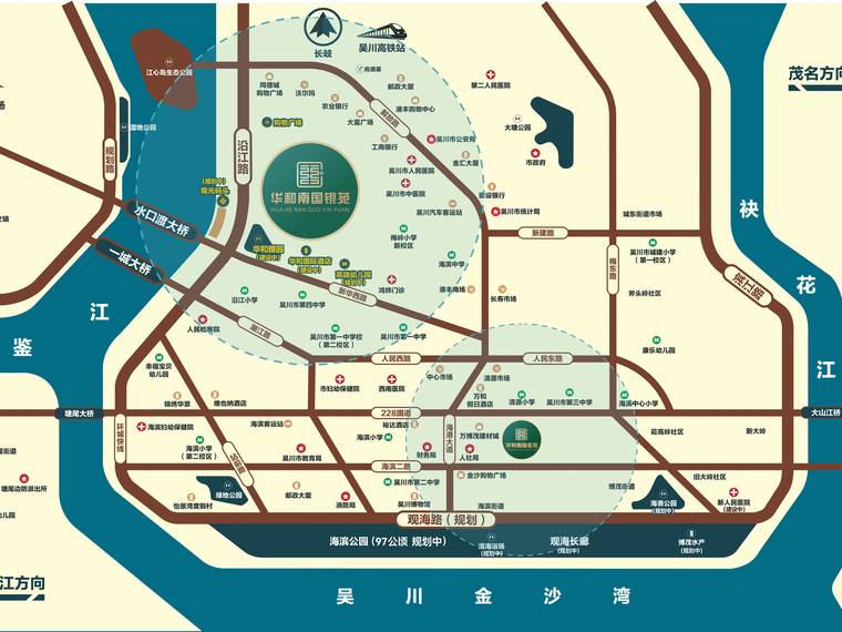 华和南国银苑交通图
