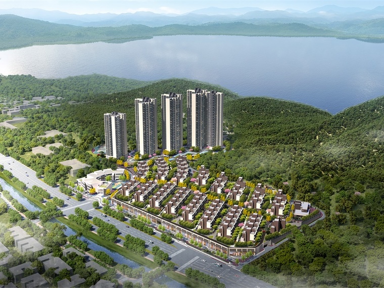 富基·云山湖镜效果图