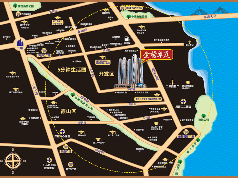 广雅·金榜华庭交通图