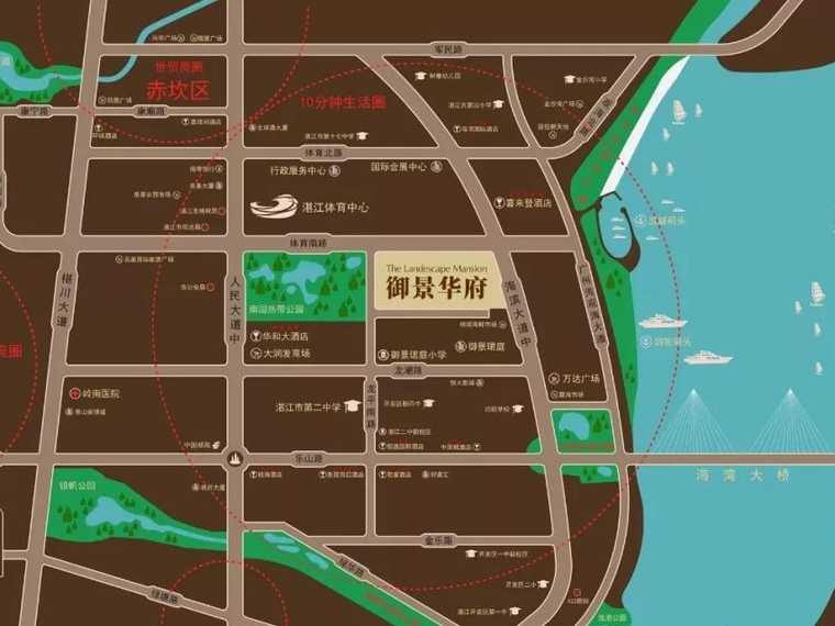 御景华府交通图