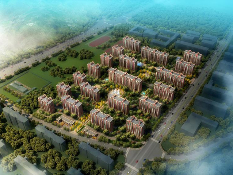 中海国际社区效果图