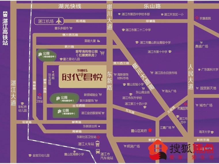 时代君悦交通图