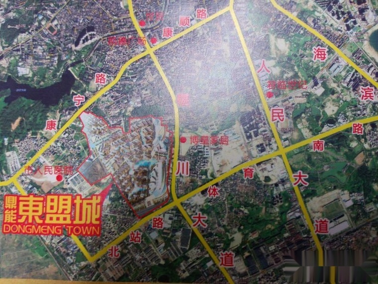 鼎能东盟城交通图