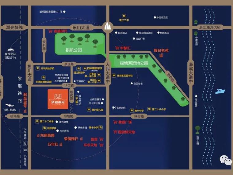 荣福银苑交通图