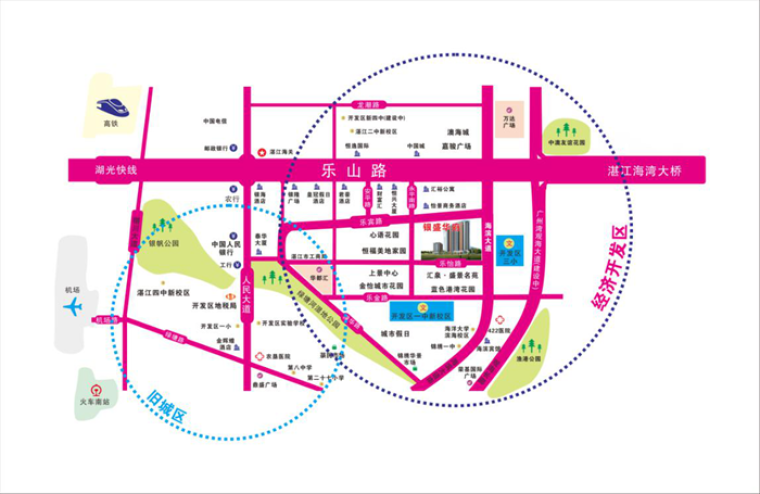 银盛华府交通图