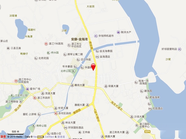 华盛城市花园交通图