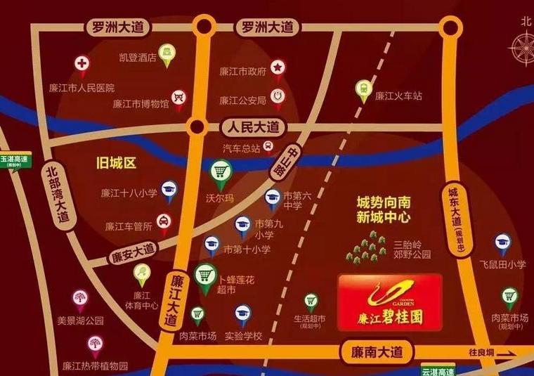 廉江碧桂园交通图