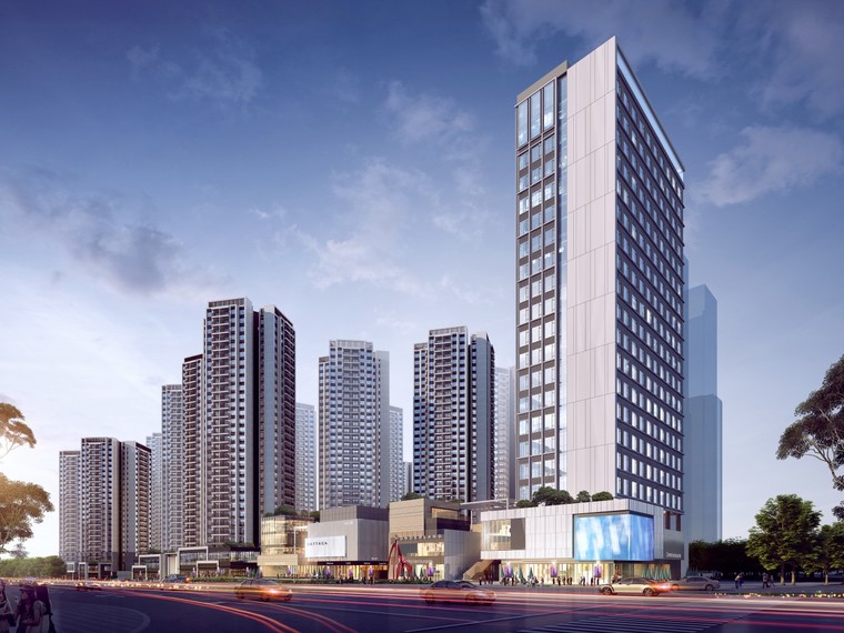 金辉悠步观澜效果图