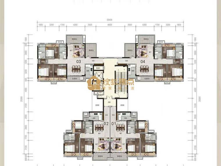 阳光城丽景湾楼层平面图