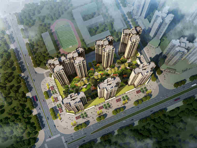 昊翔源壹城中心效果图