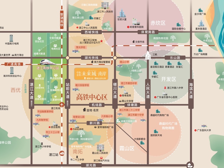 中海金地未来城·南岸交通图