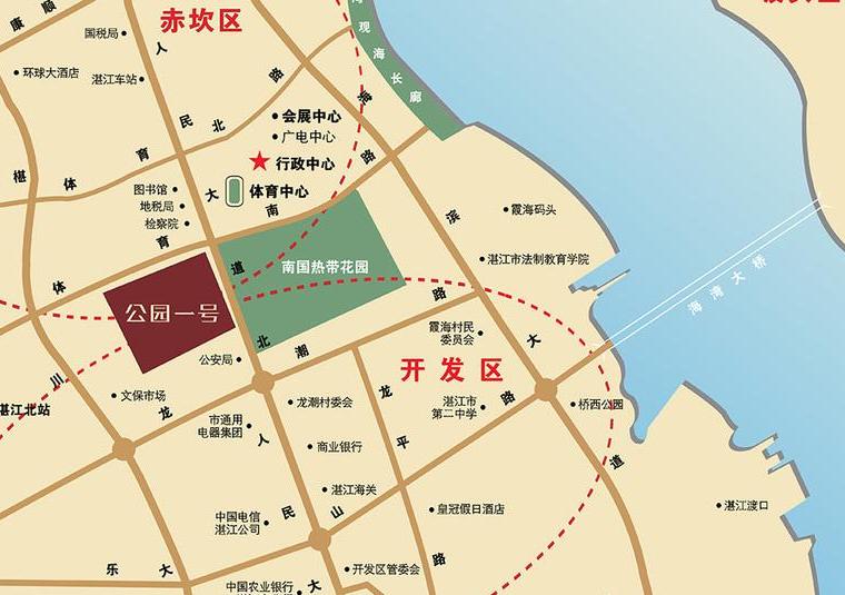 公园一号交通图