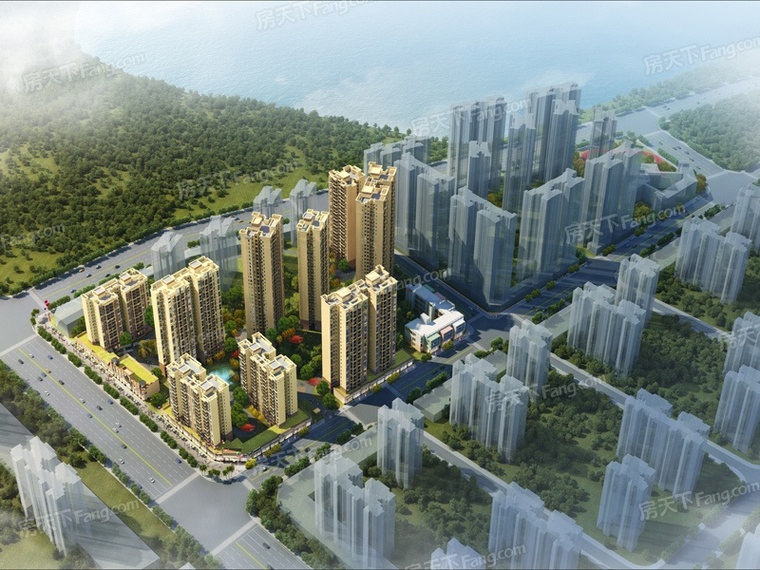御峰蓝湾花园效果图