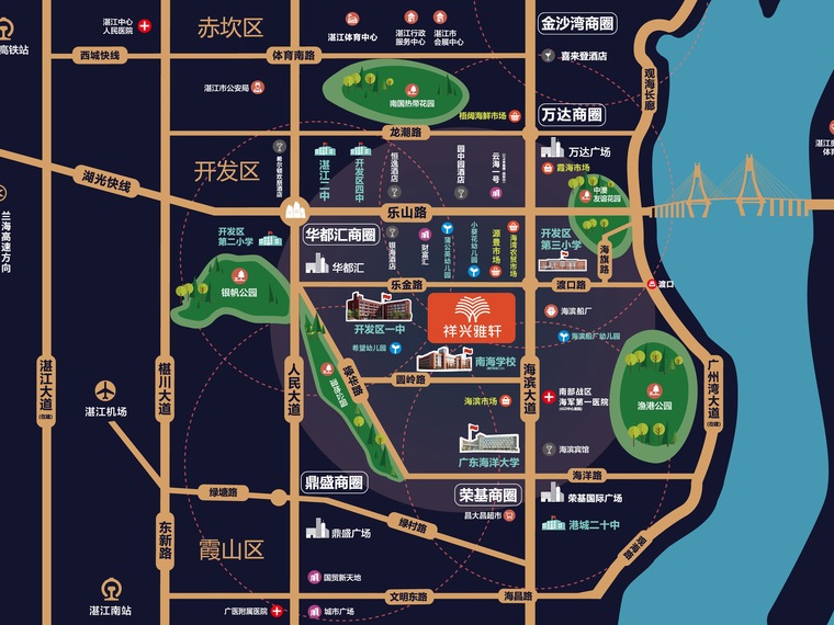 祥兴雅轩交通图