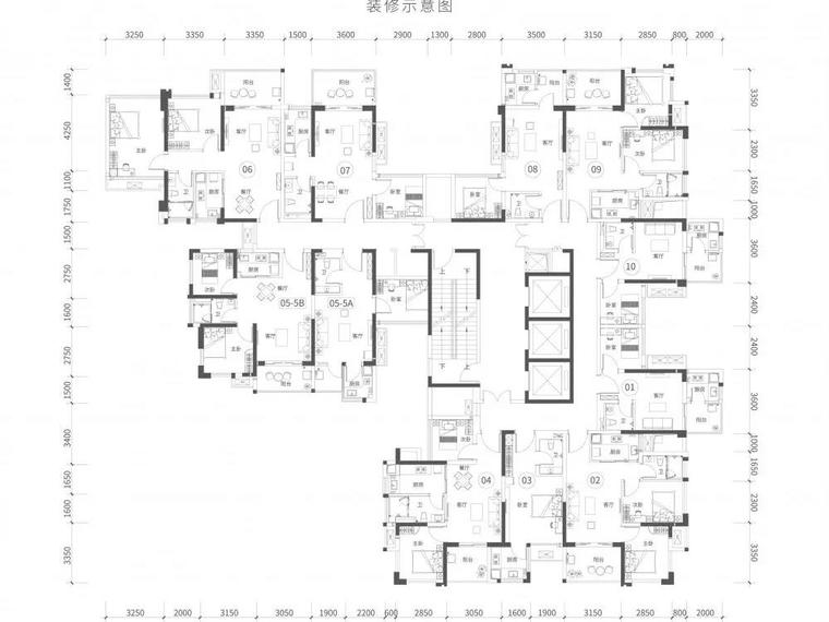  瑞云城市花园楼层平面图
