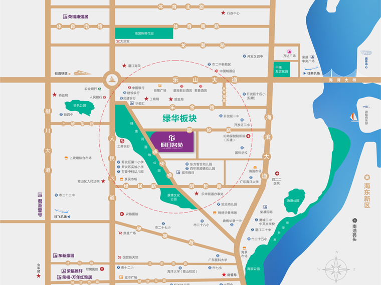 假日名苑交通图