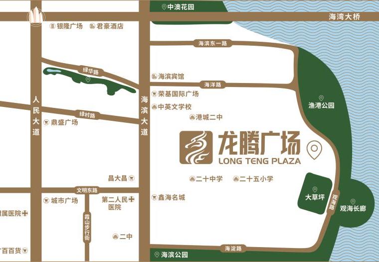 龙腾广场交通图