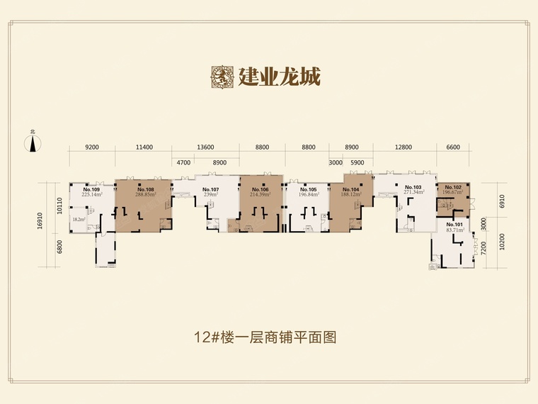 建业龙城楼层平面图