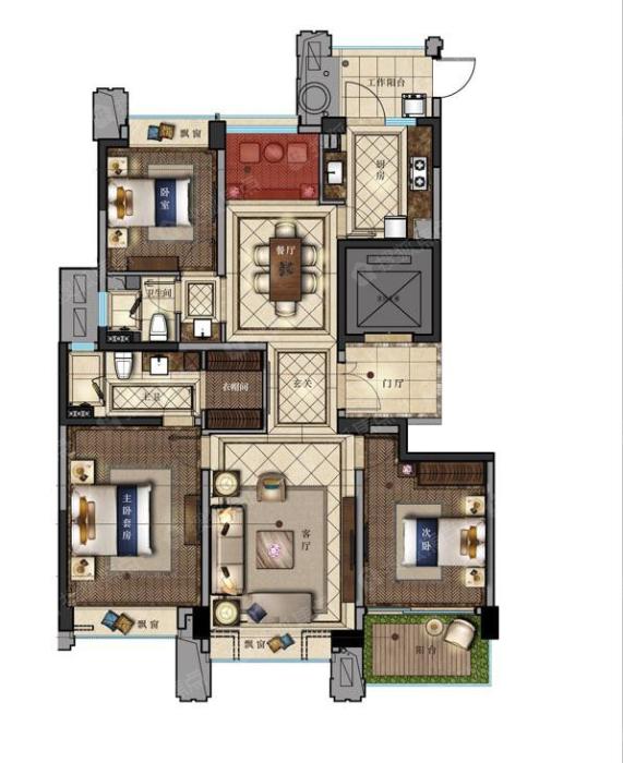 江山万里昆吾a户型_江山万里昆吾户型图-宁波搜狐焦点网