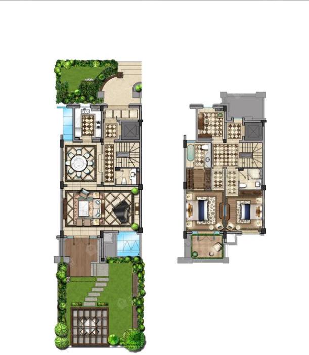 江山万里昆吾别墅a户型3f和4f_江山万里昆吾户型图-宁波搜狐焦点网