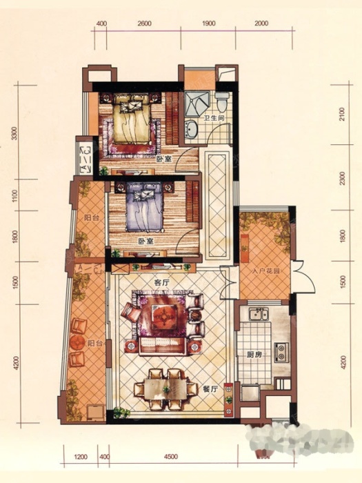 充耀盛荟1栋1单元2-19层a户型_充耀盛荟户型图-汕头搜狐焦点网