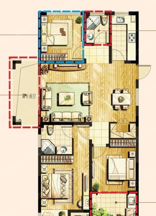 光明湖海城市花园b1户型_光明湖海城市花园户型图-金华搜狐焦点网