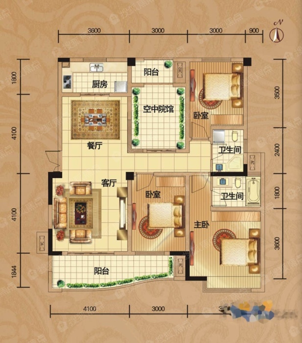 御台公馆御台公馆d1户型_御台公馆户型图-仙桃搜狐焦点网