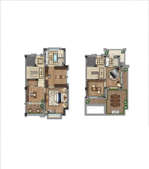 江山万里昆吾别墅a户型3f和4f_江山万里昆吾户型图-宁波搜狐焦点网