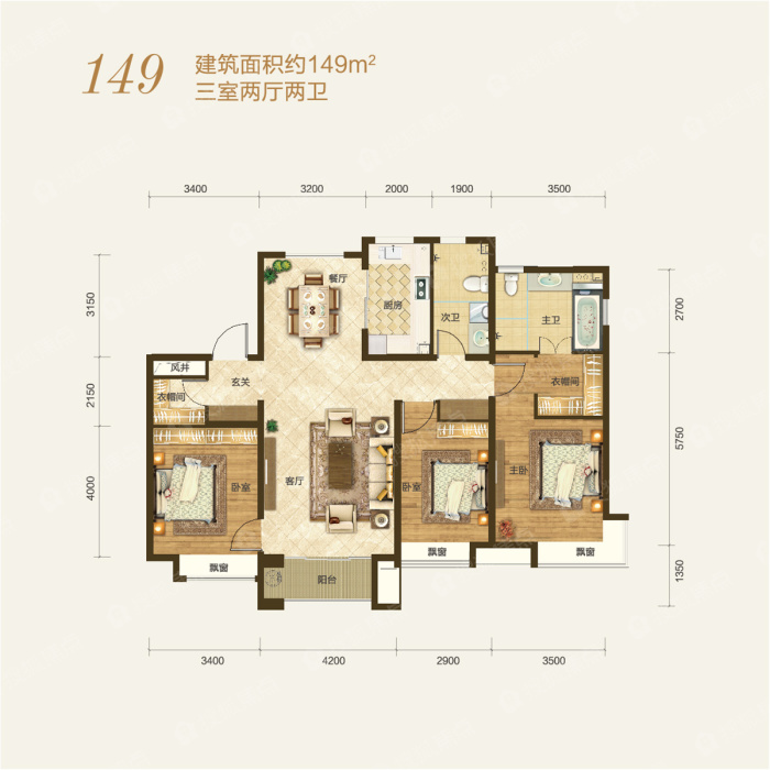 蓝石大溪地三居_蓝石大溪地户型图-济南搜狐焦点网