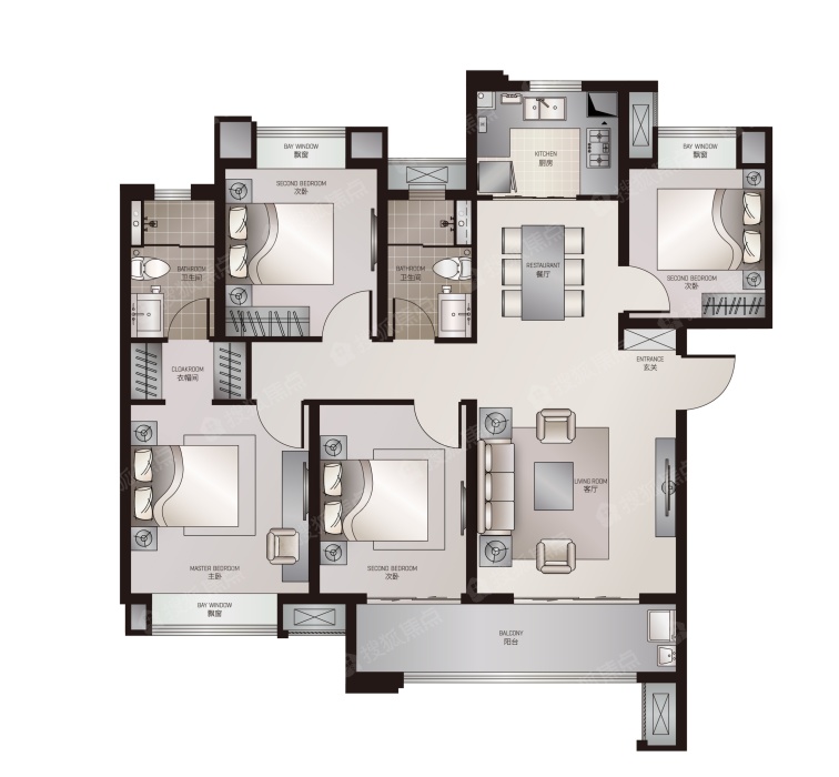 东原麓印长江自如_东原麓印长江户型图-长沙搜狐焦点网
