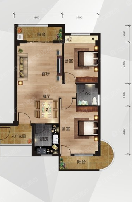 中南明珠b4户型_中南明珠户型图-北海搜狐焦点网