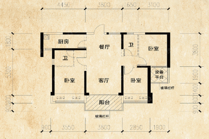 汕头御海天宸户型图图片