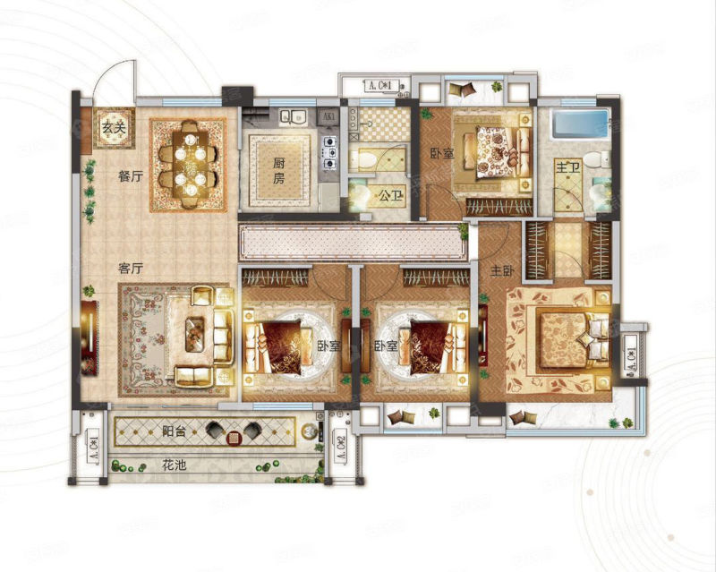 武穴升华翡翠一品f户型_武穴升华翡翠一品户型图-黄冈搜狐焦点网