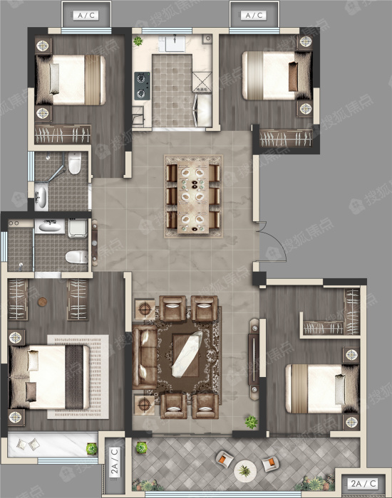 融侨雅筑洋房y-b_融侨雅筑户型图-郑州搜狐焦点网