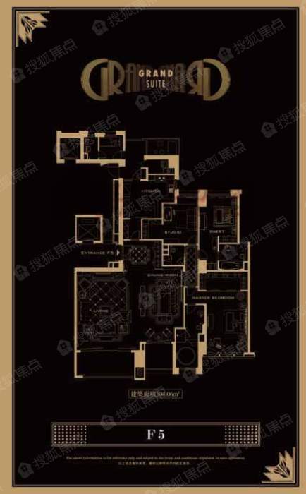 白金湾府邸新外滩花苑三期f5_白金湾府邸户型图-上海搜狐焦点网