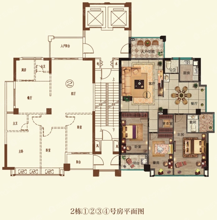 怡轩壹品湾2栋1,2,3,4号房平面图_怡轩壹品湾户型图-汕头搜狐焦点网