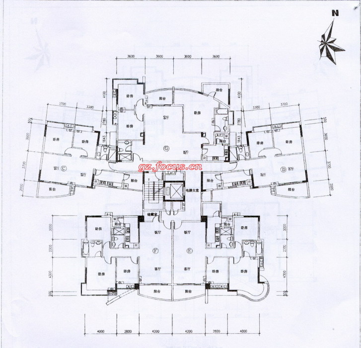 黄埔花园b2栋11层平面_黄埔花园户型图-广州搜狐焦点网