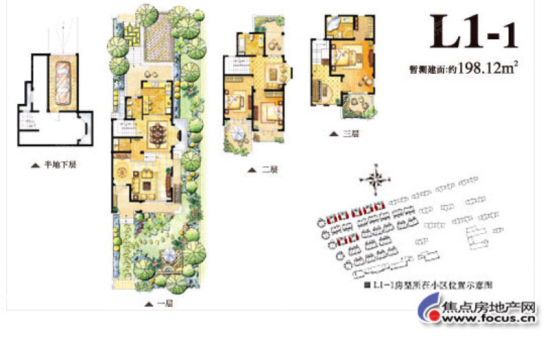 東方帕堤歐東方帕堤歐聯排別墅l1-1_東方帕堤歐戶型圖-上海搜狐焦點網