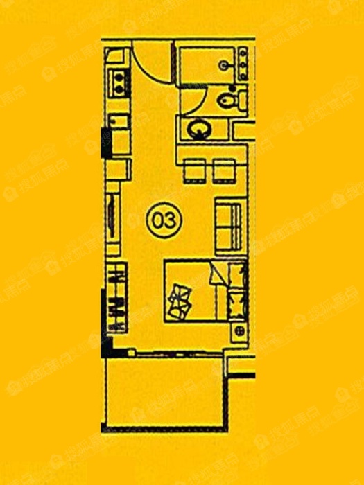 新光百德广场a座(616层)03_新光百德广场户型图-广州搜狐焦点网