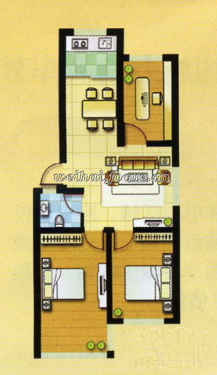 最好的三室两厅两卫一厨户型图 da2f6c6bb4241f3edac2811139b7d932.jpg
