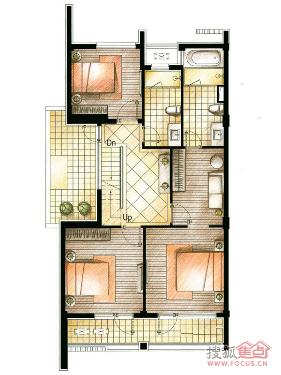 四室户型四个角四个房间 e076a790e4c1fbdaa075286fc6ab0279.jpg